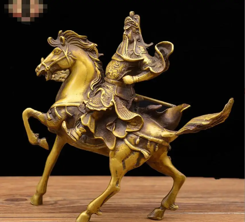 Wholesale of copper fittings for the god of wealth and riding horses