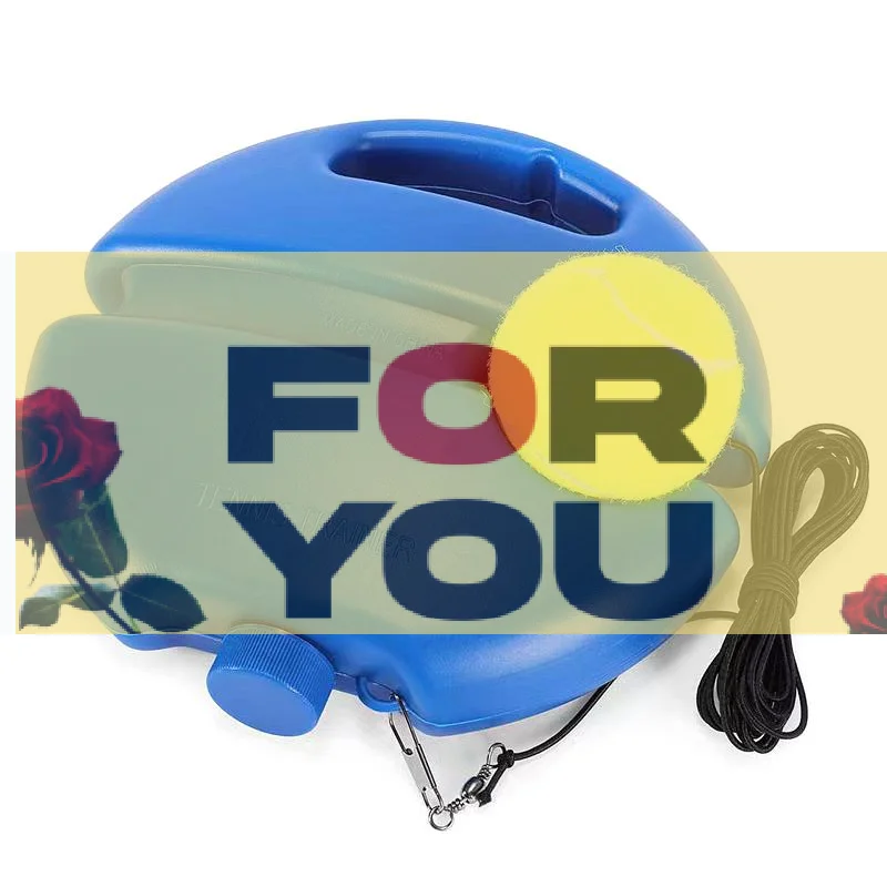 

Heavy Duty Tennis Training Aids Base With Elastic Rope Ball Practice Self-Duty Rebound Tennis Trainer Partner Sparring Device