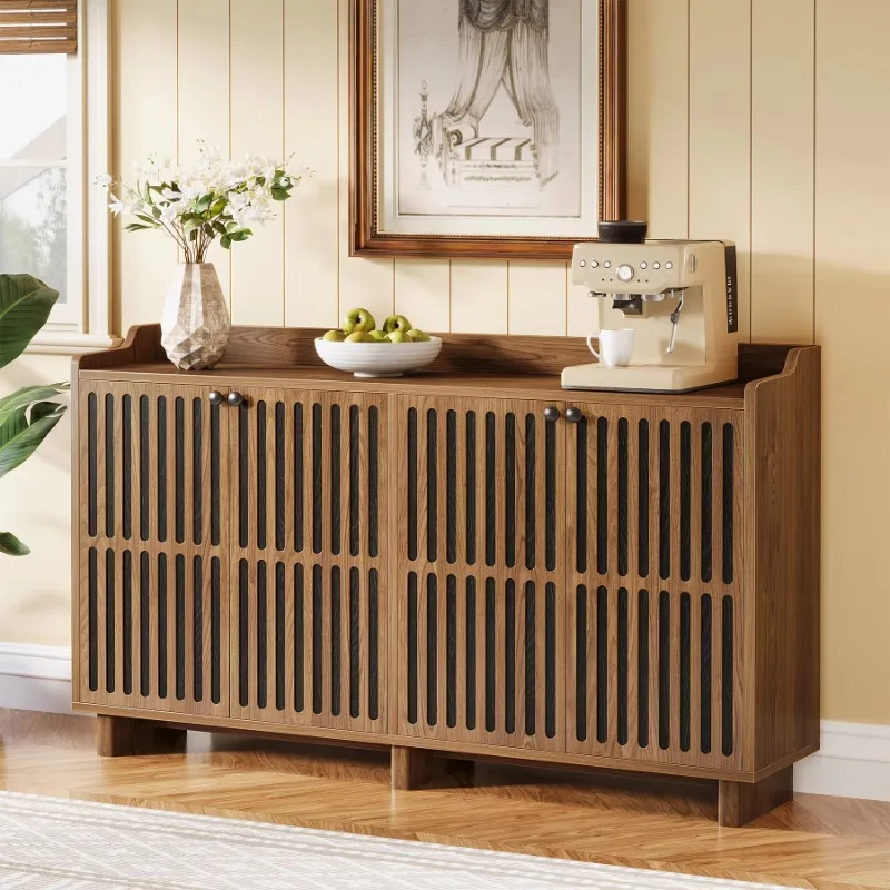 Шкаф Ssideboard Роскошный 55-дюймовый фермерский дом Кухонный шкаф для хранения Шведский шкаф Мебель