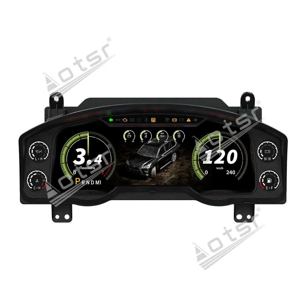 World First LCD Digital Instrument Cluster For Lexus LX570 2016-2021 12.3 Inch Plug&Play Off-Road Speedometer Retain All Factory