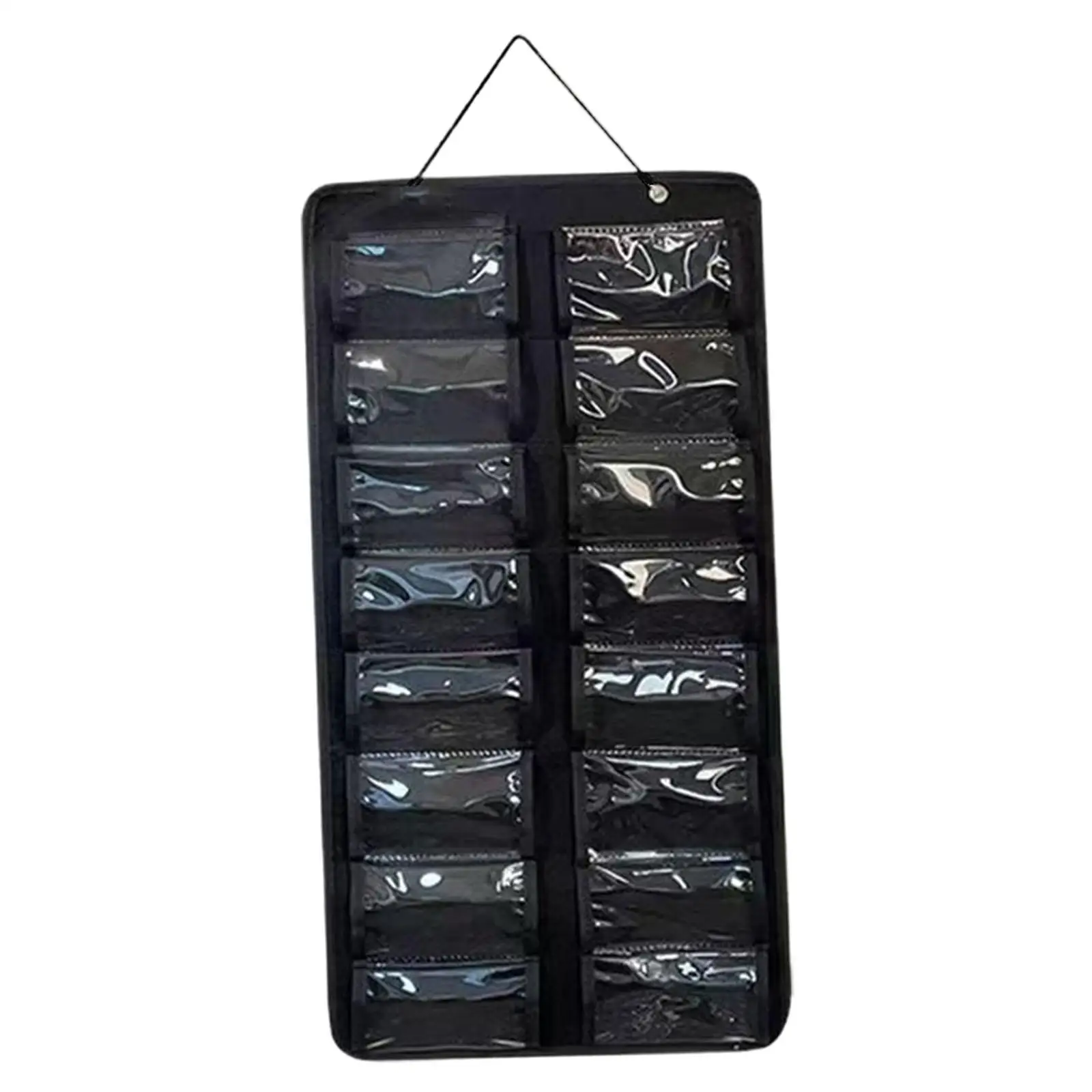 Eyeglass Holder Organizer with 16 Clear Slots Felt PVC Wall Mount Display Rack Space Saving Storage for Eyewear