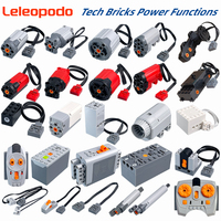 MOC Power Functions Enhanced Version M L XL Servo Red Motor Technical Part Building Block Toy Accessories Compatible with Brand