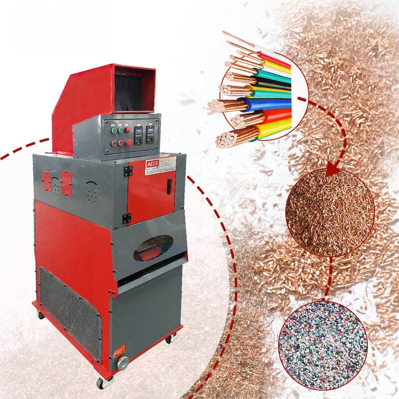 Copper wire granulator, automatic wire granulation device for waste disposal site, cable processing line