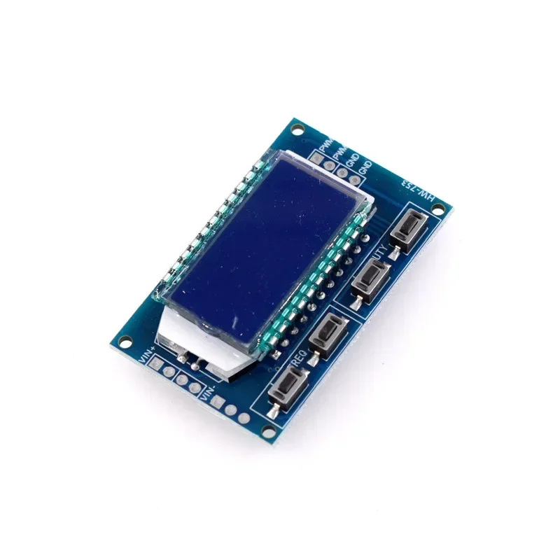 PWM Pulse Frequency Duty Cycle Adjustable Module, 1Hz - 150Khz, 3.3V - 30V, LCD Display, Signal Generator PWM Board Module