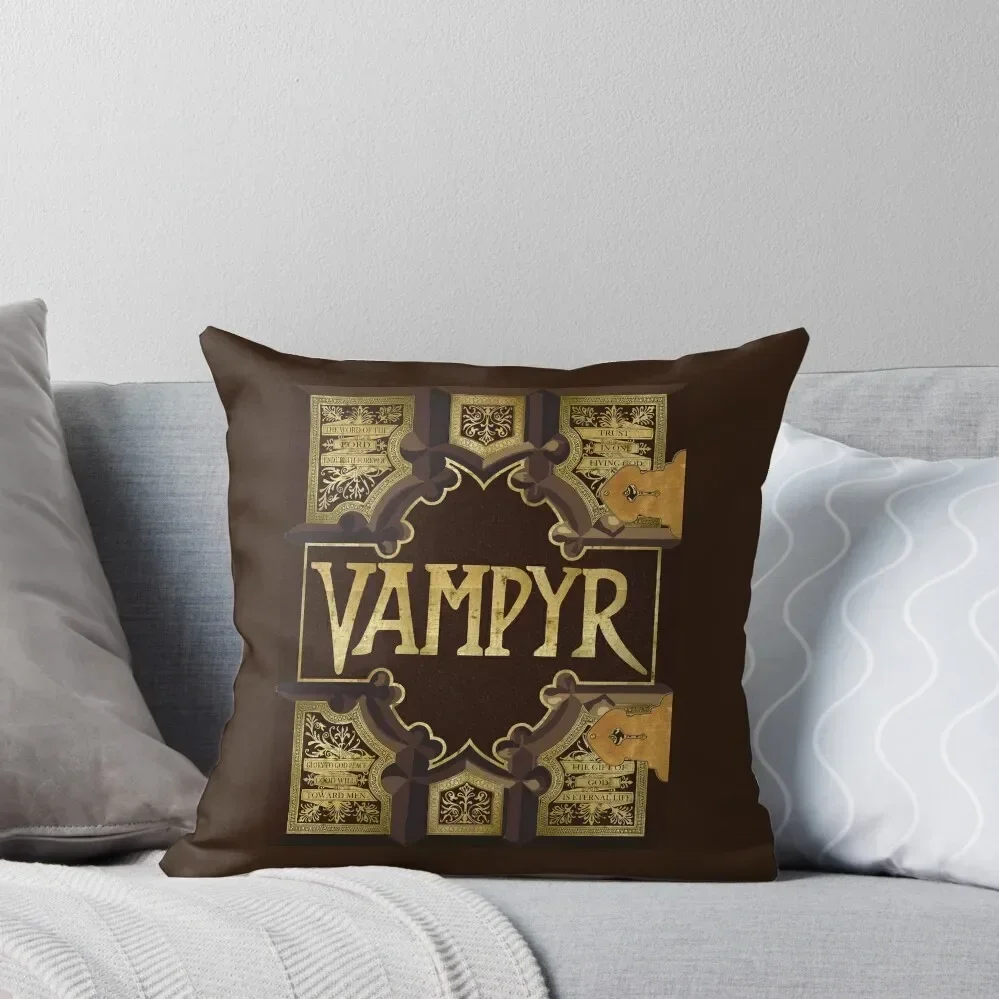 Vampyr Book Throw Pillow autumn pillowcase luxury decor pillow