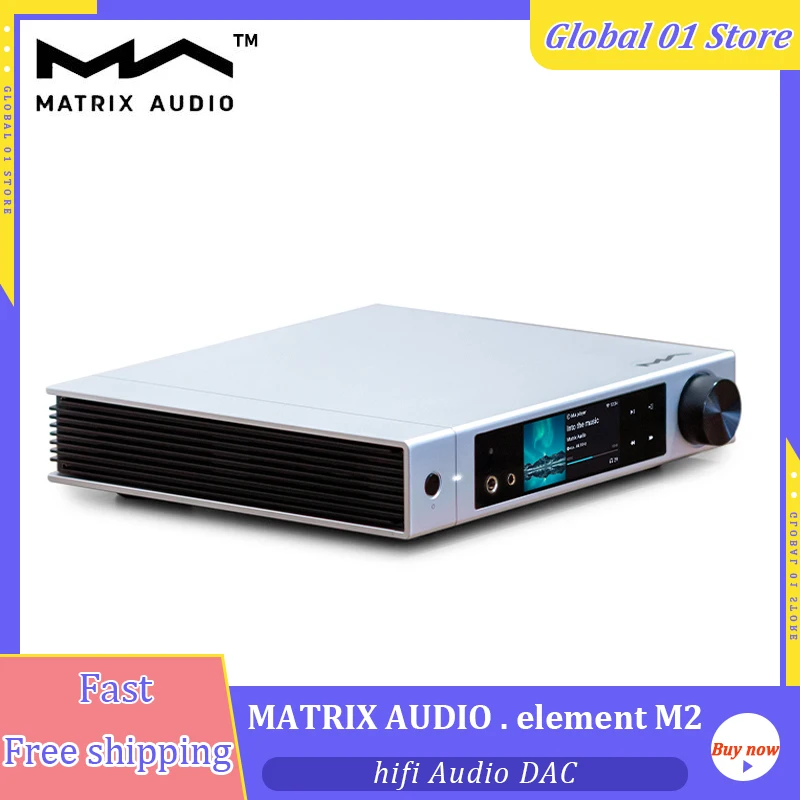 Matrix Element M2 ES9028PRO DAC Music Streamer MQA Player 4.4mm Balanced Headphone Amplifier USB HDMI 32Bit 768KHz DSD Decoder