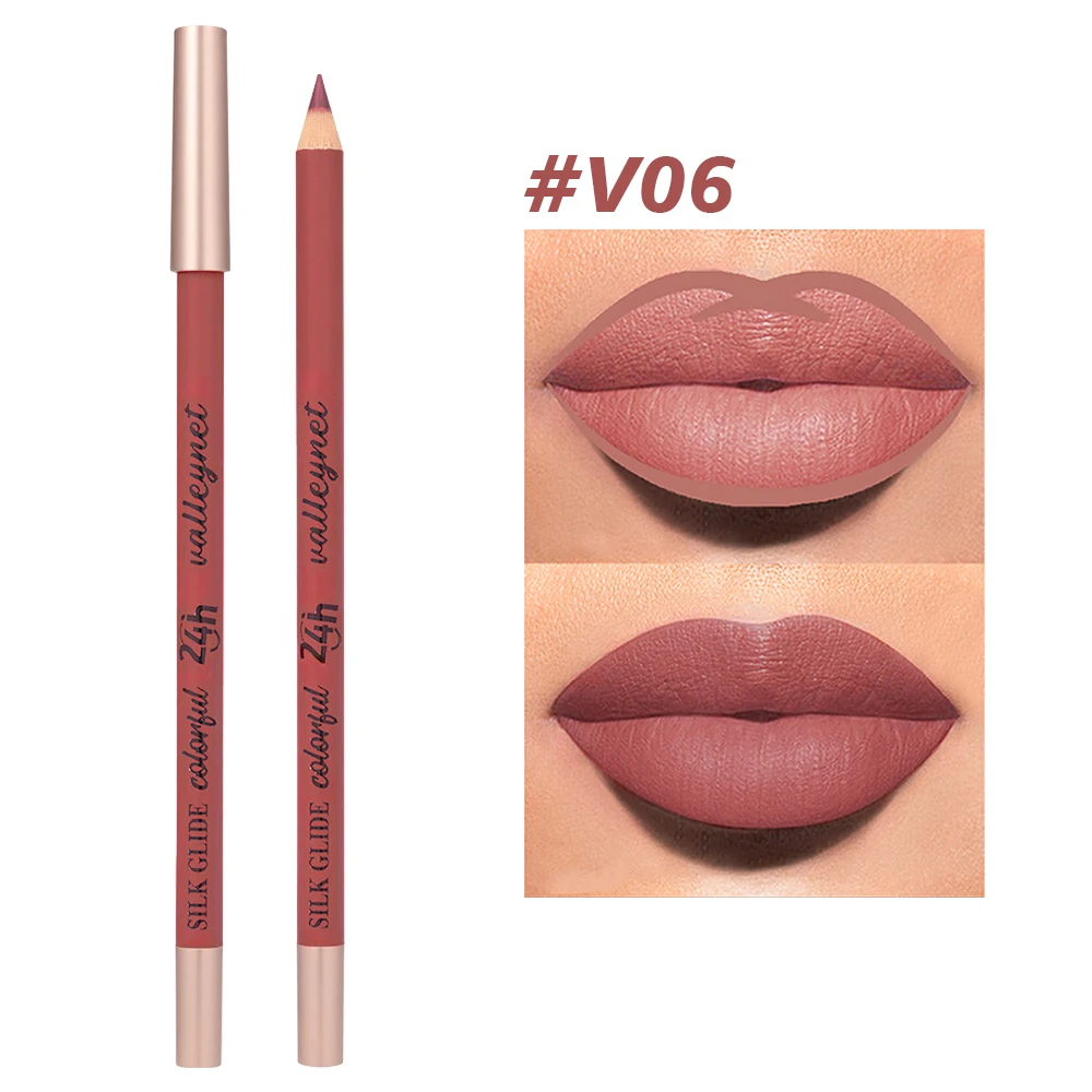 3 قطع من بطانة الشفاه المخملية غير اللامعة ذات تأثير طويل الأمد، لون بني، مزيج من اللون الأرجواني، يخلق مكياجًا طبيعيًا يوميًا