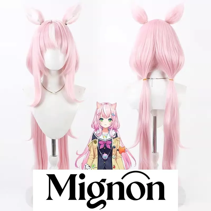 

Nijisanji VTuber Ян Нари парик для косплея розовый подарок на Хэллоуин