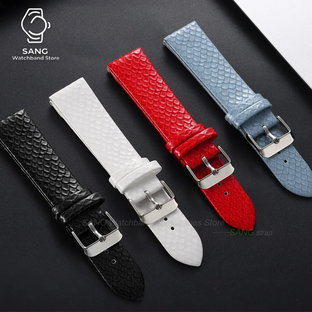 10mm 12mm 14mm 16mm 18/20mm Soft Leather Watchband for Omega Watch Strap Universal Sport Wristband for Seiko Smartwatch Bracelet