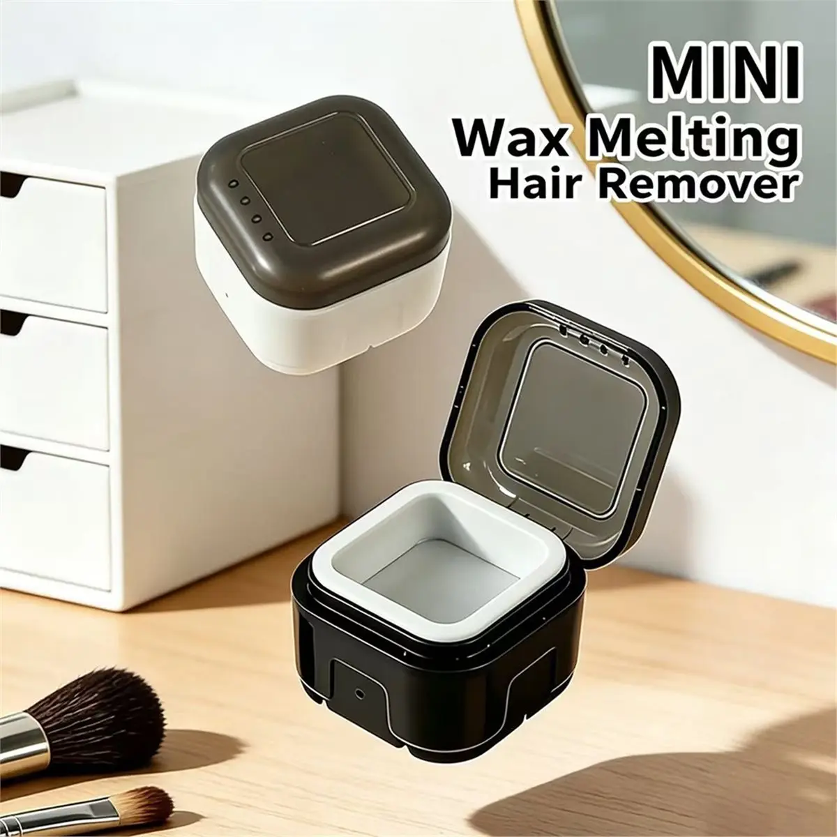 618 Mega Sale Portable Mini Wax Heater for Hair Removal, Constant Temperature & Safe, Type-C Powered, Natural Plant-Based Wax,