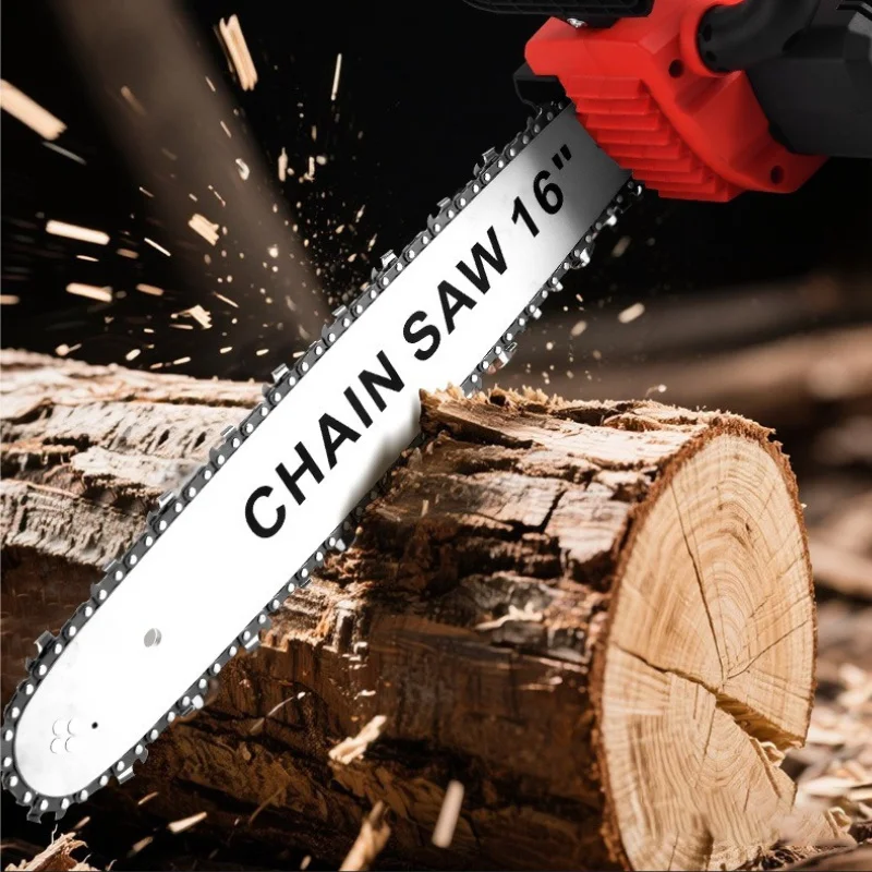 42V Brushless Cordless Chainsaw 16 Inch Lithium-Ion Battery Powered Electric Chain Saw for Wood Cutting Tree Pruning Home Use