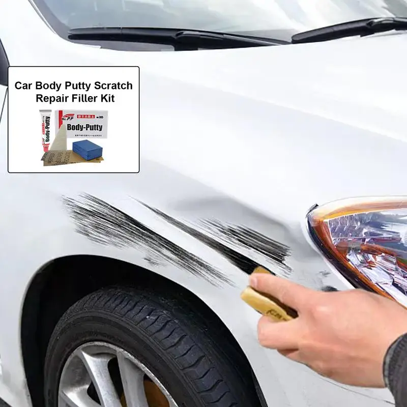 Auto Paint Repair Putty Car Detailing Paint Chip Repair Kit with Sponge Wipe Scratch Removal Putty Tool Vehicle Accessories