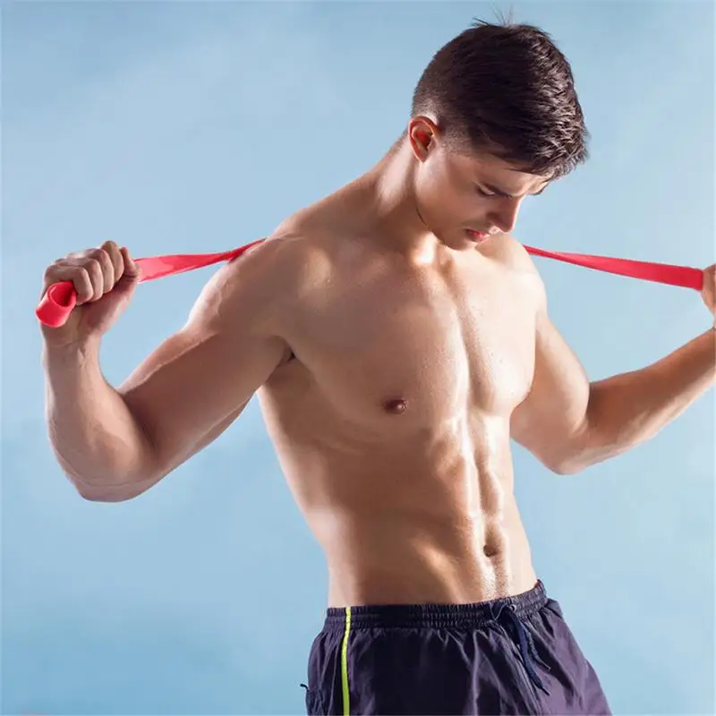 Elastic Rubber Fitness Body Building Resistance Bands Home Training Gym Exercise Power Strength Gym Exercise Sport Equipment