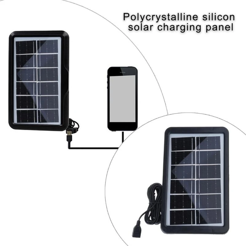 Cargo eficiente teléfono solar 10 con carga teléfono del puerto USB.