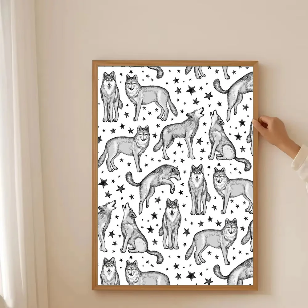 غير المؤطرة خمر دودة الكتب التنين قماش جدار الفن الخيال ديكور ديكور المنزل هدية أنيمي المشارك غرفة الديكور جمالية باردة #3