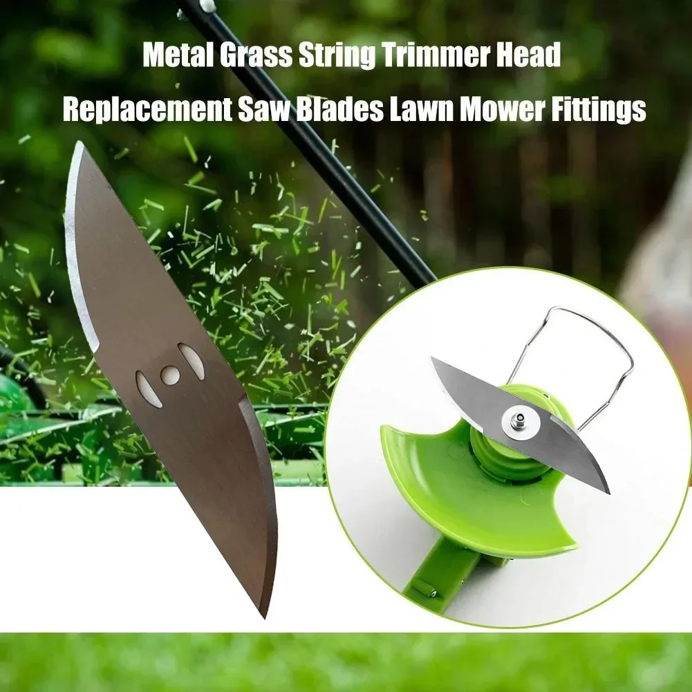 1/5pcs Metal Grass String Trimmer Head Replacement Saw Blades For Lawn Mower Replacement Parts Garden Tools Accessories