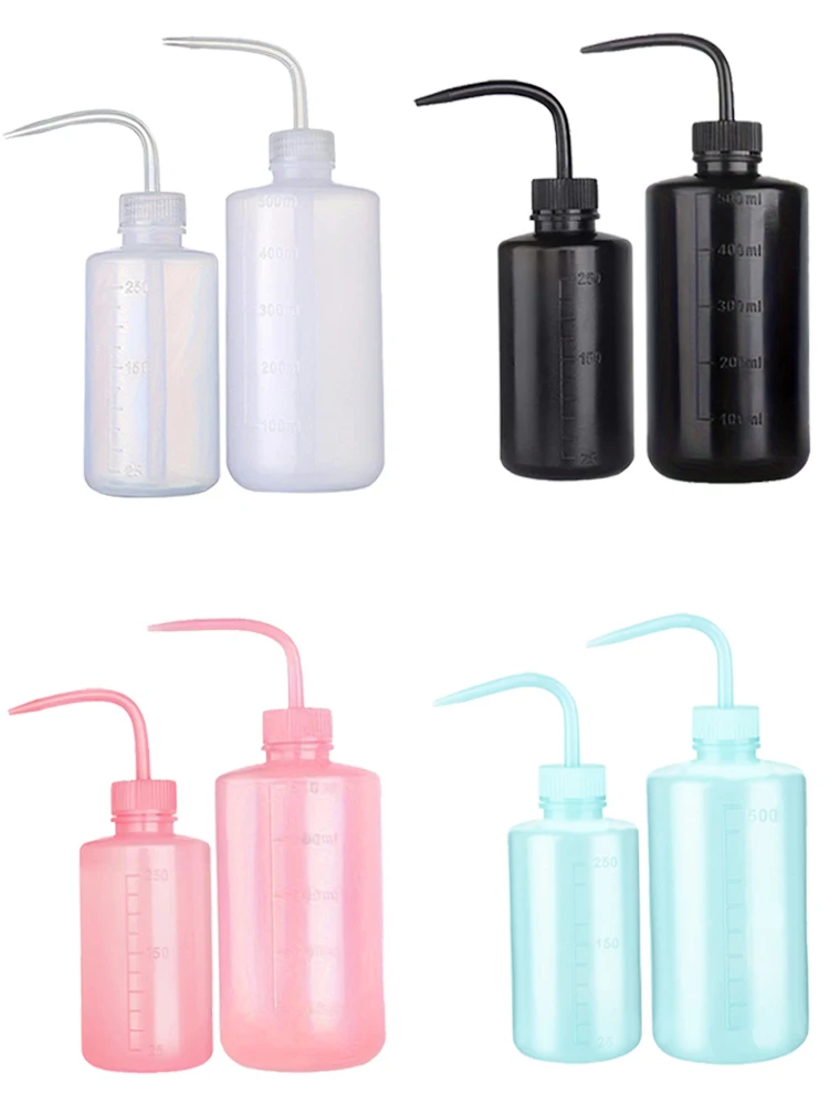 250/500ml butelka do mycia tatuażu 1/2 szt. Plastikowa butelka do płukania bezpieczeństwa narzędzia do podlewania laboratorium butelka do wyciskania bez sprayu materiały do ​​tatuażu — zdjęcie 2