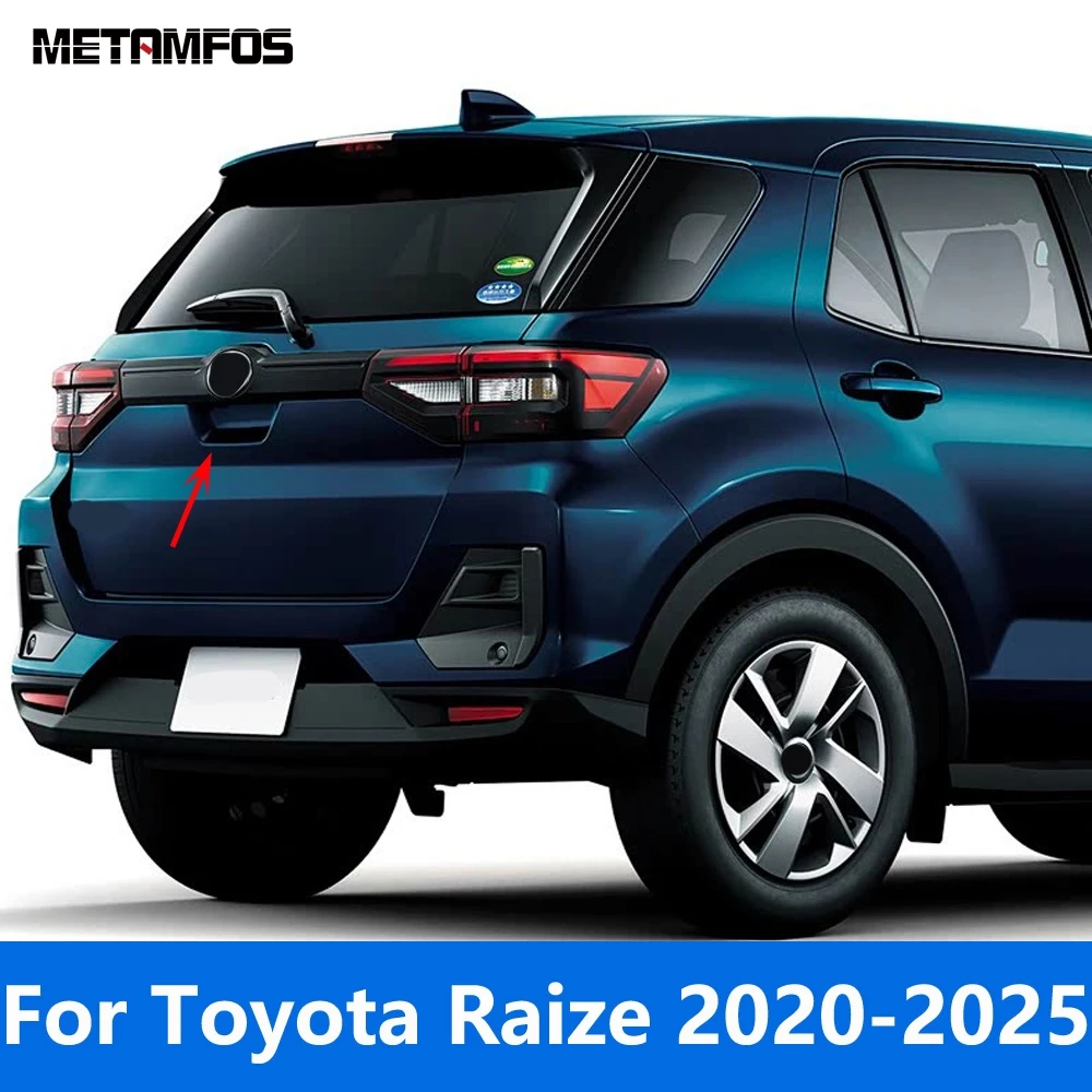For Toyota Raize 2020-2024 2025 Chrome Rear Upper Trunk Lid Tailgate Door Boot Protection Trim Exterior Accessories Car Styling