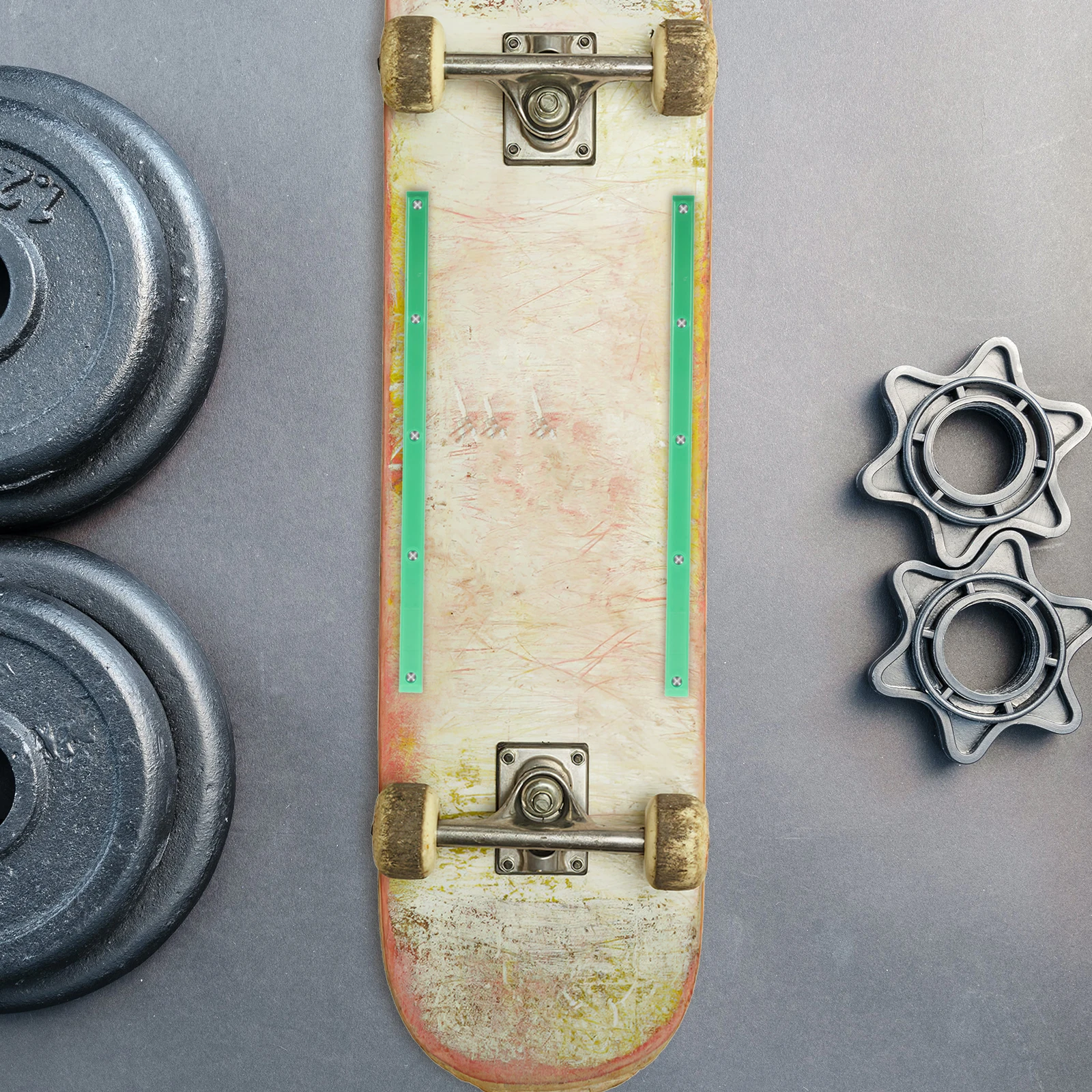 

2pcs Skateboard Rails Plastic Rib Bones Guards Durable Impact Resistant Deck Protection For Longboard Skateboarding