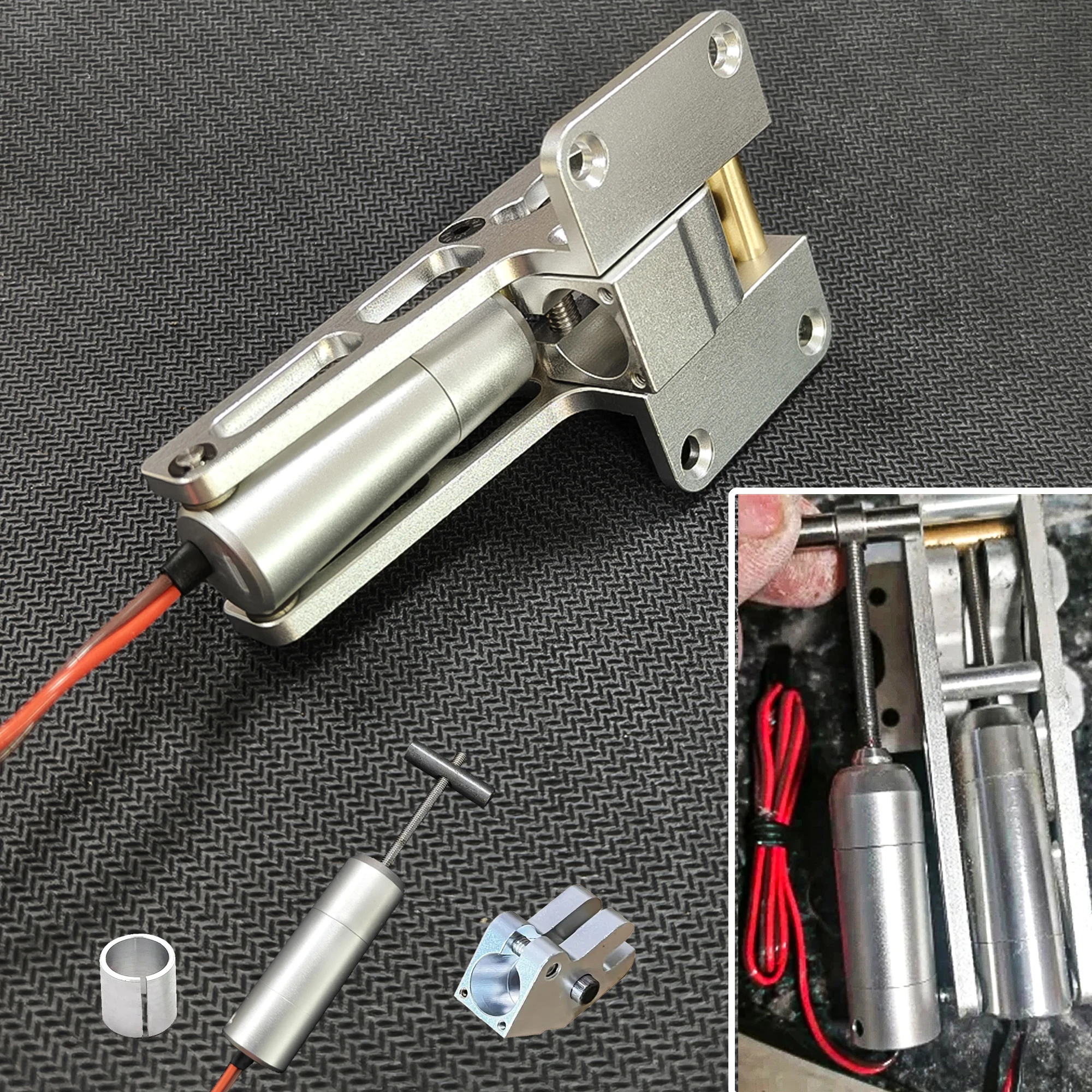 JP Hobby Full Metal ER-120 Electric Retracts Gear controller w/ 10mm-12mm Adjut Ring for 90-120mm Sized Jets RC Plane Model