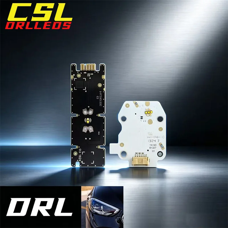 For Mercedes Benz C Class W206 DRL LED daytime running lights LED board turning DRL module replace OEM Supre White 2022-2025