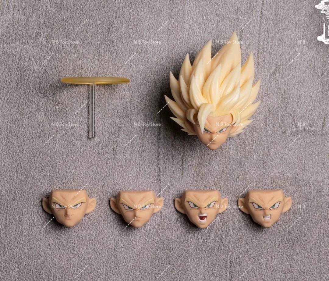 In Stock DKO TOYS Dragon Ball Z SHF SSJ2 Super Saiyan 2 Son Goku Broly Heads Accessories Headsculpt Anime Action Figure Gift PVC