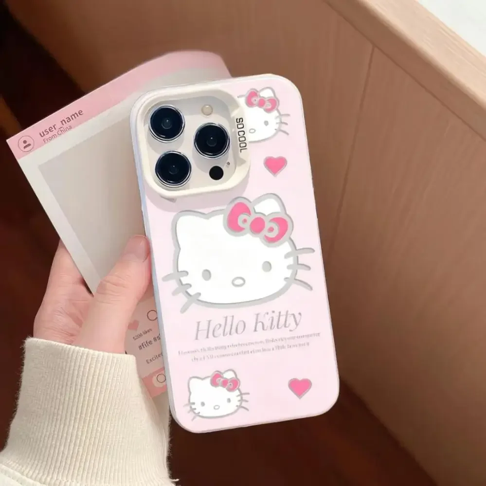 الوردي لطيف مرحبا كيتي سوار الحب سلسلة الحال بالنسبة فيفو V60 لايت 5G V50 لايت V60 V50 Y400 برو Y04 V40 Y100 V30 Y2K غطاء Funda #5