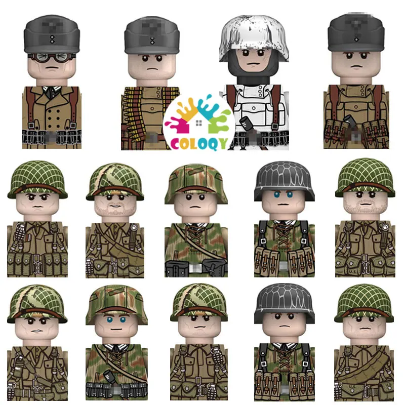 

Small Particle World War II Military Small People War Building Blocks Children's Toys Assembly Puzzle Boys Gift Wholesale