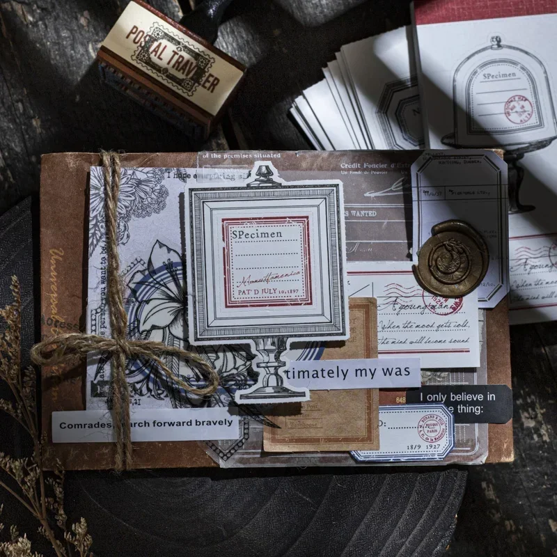 ملصقات زخرفية كلاسيكية لسجل القصاصات ، ديكور القصاصات ، مواد ، ألبوم ، أدوات مكتبية ، عبوة 30 يوميات #4