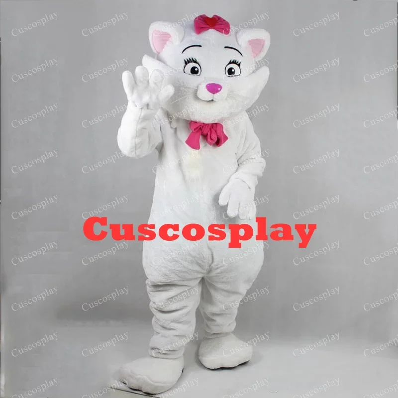 Brown Gray White Cat cartoon Mascot Costumes High quality EVA Material Helmet Simulation fur plush Halloween party event