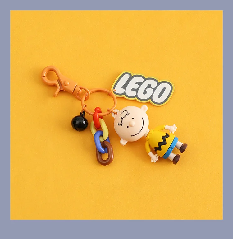 4 Snoopy Schlüsselanhänger-Set – 3D Metall-Anhänger, Anime-Stil, Aus Silikon, Für Taschen & Schlüssel