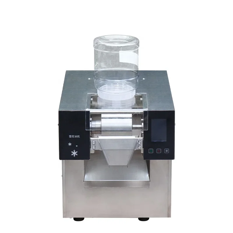 Commercial Stainless Steel Fully Automatic Ice Maker Snowflake Machine Cold Drink Ice Cream High Capacity Equipment
