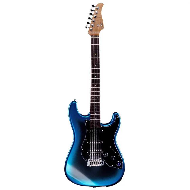 Mooer P800 GTRS smart electric guitar comes with an effect device that can be connected to Bluetooth recording