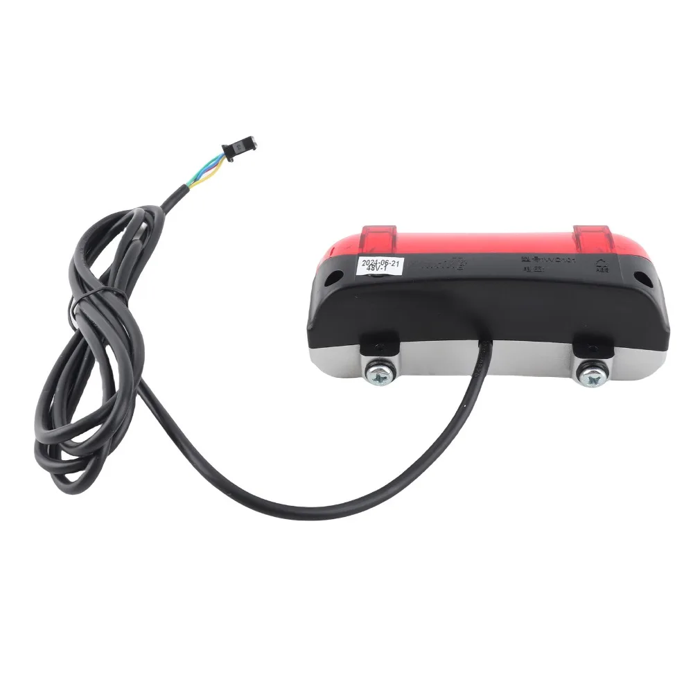 48 فولت دراجة كهربائية ضوء الفرامل وضوح عالية LED سهلة التركيب مصباح تحذير خلفي ضوء الفرامل الكهربائية ملحقات ركوب الدراجات #2