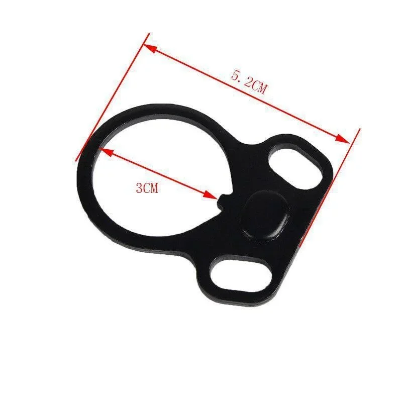 Tactical QD R-ifle Sling Mount Adpter Dual Loop for Hunting End Ambidextrous M-4 Adapter Plate Airsoft Wargame Ourdoor Sports