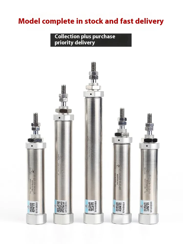 Xingchen Pneumatico Pequeño Bolígrafo De Acero Inoxidable Mini Cilindro PB Entrada De Cola De Acción Única CDJ2B6/10/16-10 S