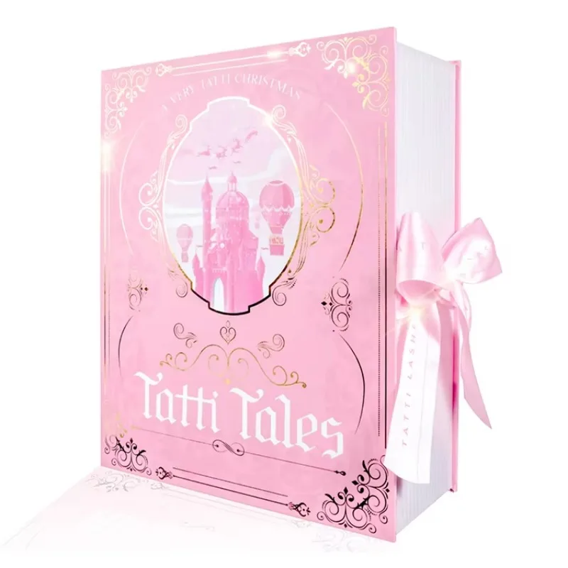 Customization.Custom Retail Diy Glitrer Empty Christmas Make up Eyelash Beauty Packaging Advent Calendar 30 Days