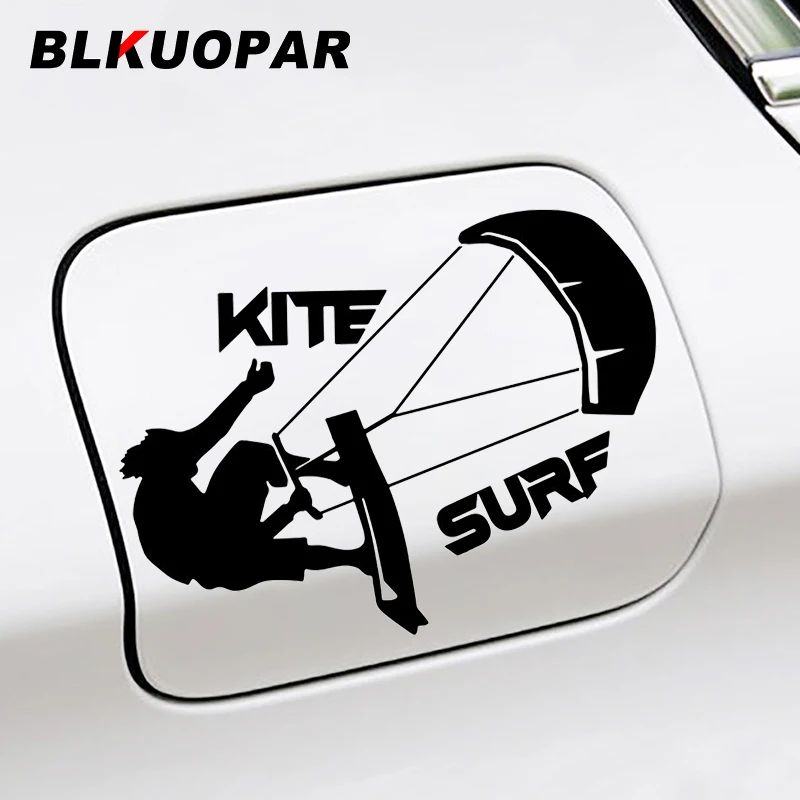 BLKUOPAR Kitesurfing Man Car Stickers Vinyl Creative Decal Anime Occlusion Scratch Windshield Windows Graphics Car Accessories