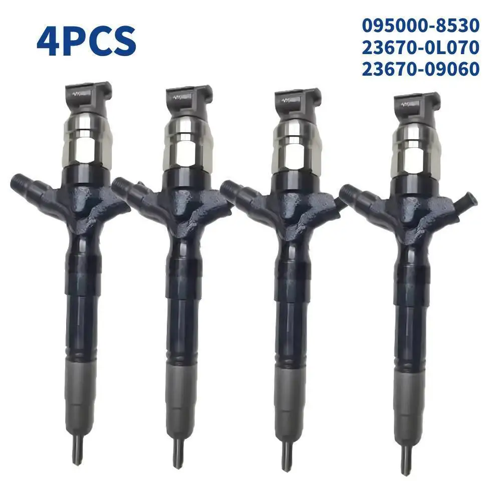 

4PCS 23670-0L070 095000-8530 Common Rail Fuel Injector Assembly for Toyota Hiace Hilux 2.5 D 2KD-FTV