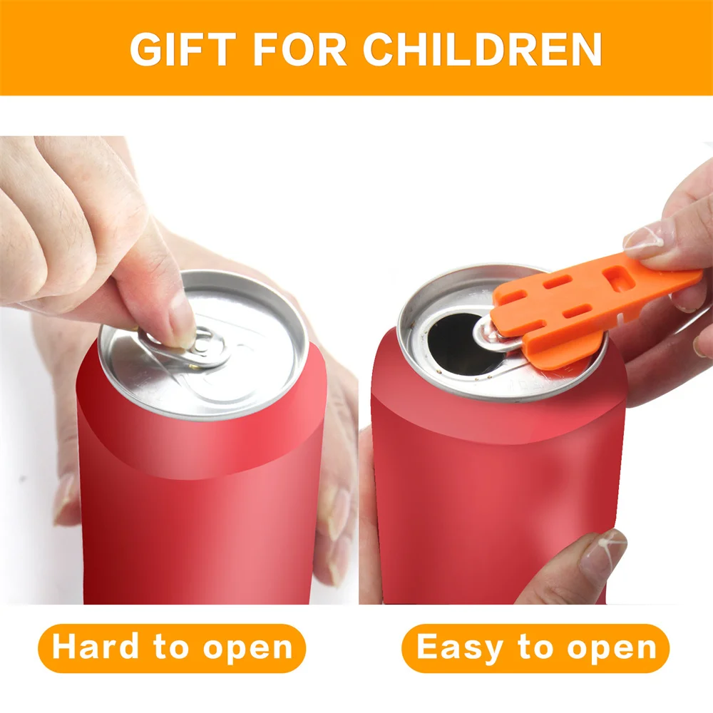 1~4PCS Kitchen Can Opener Portable Abs Simple Can Opener Home Furnishing Can Opener Easy Red Bottle Opener Home Supplies Small