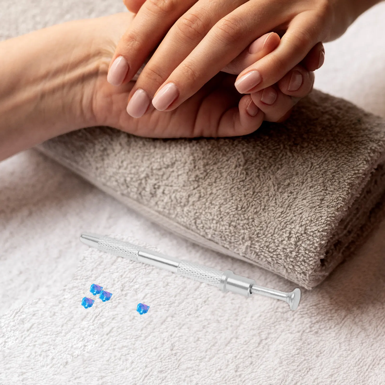 

2 шт. металлических зажимов для нейл-арта, держателей для губной помады и украшений, маленьких зажимов-когтей для гелевых ногтей с эффектом градиента