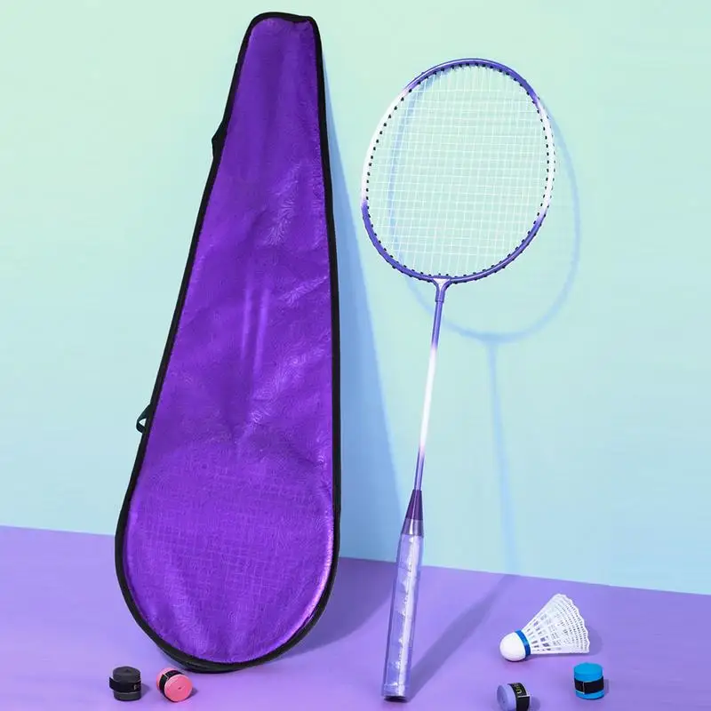 Badminton Racket Portable 2 People Badminton Racket Set Garden Beach Badminton Equipment Kids Professional Double Racket