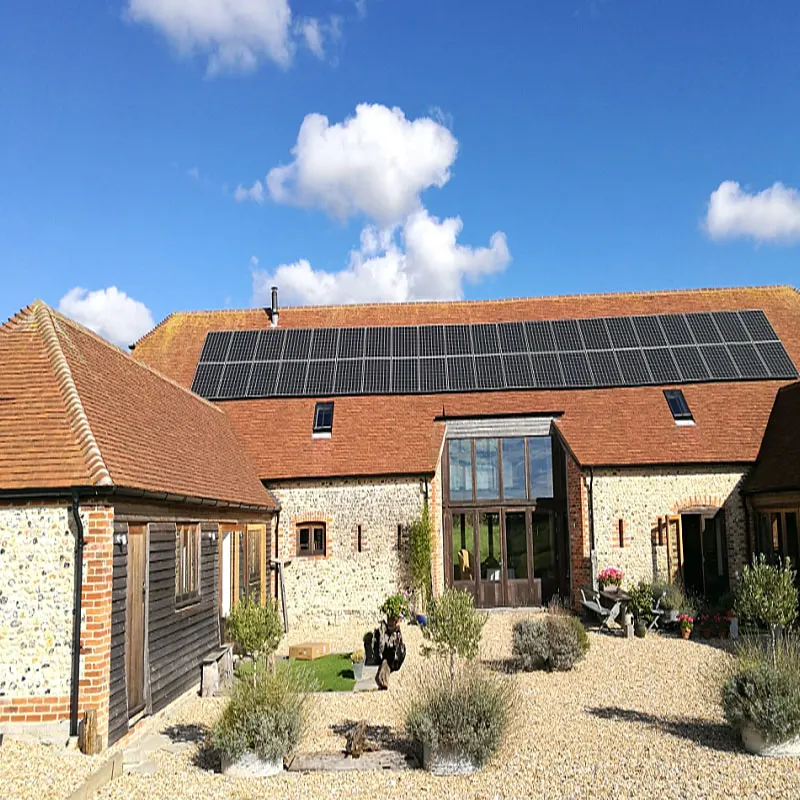 Kit solaire pour la maison avec batterie, onduleur hybride Growatt, hors réseau, maison, ferme, jardin, monophasé, 10000 W, 10000 W, 10KW, 110V, 220V