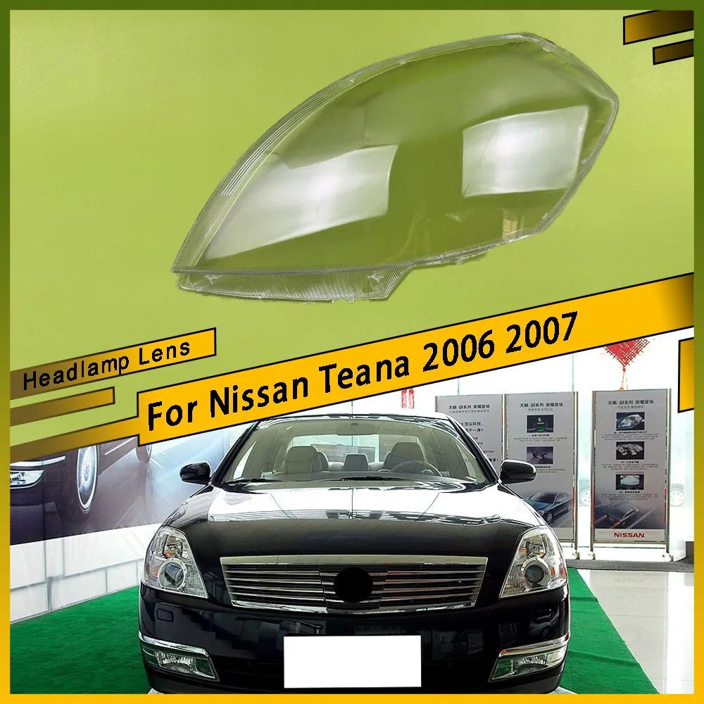 

For Nissan Teana 2006 2007 Front Headlamp Lens Cover Headlights Glass shade Lampshade Replace Original Transparent Lamp Shell