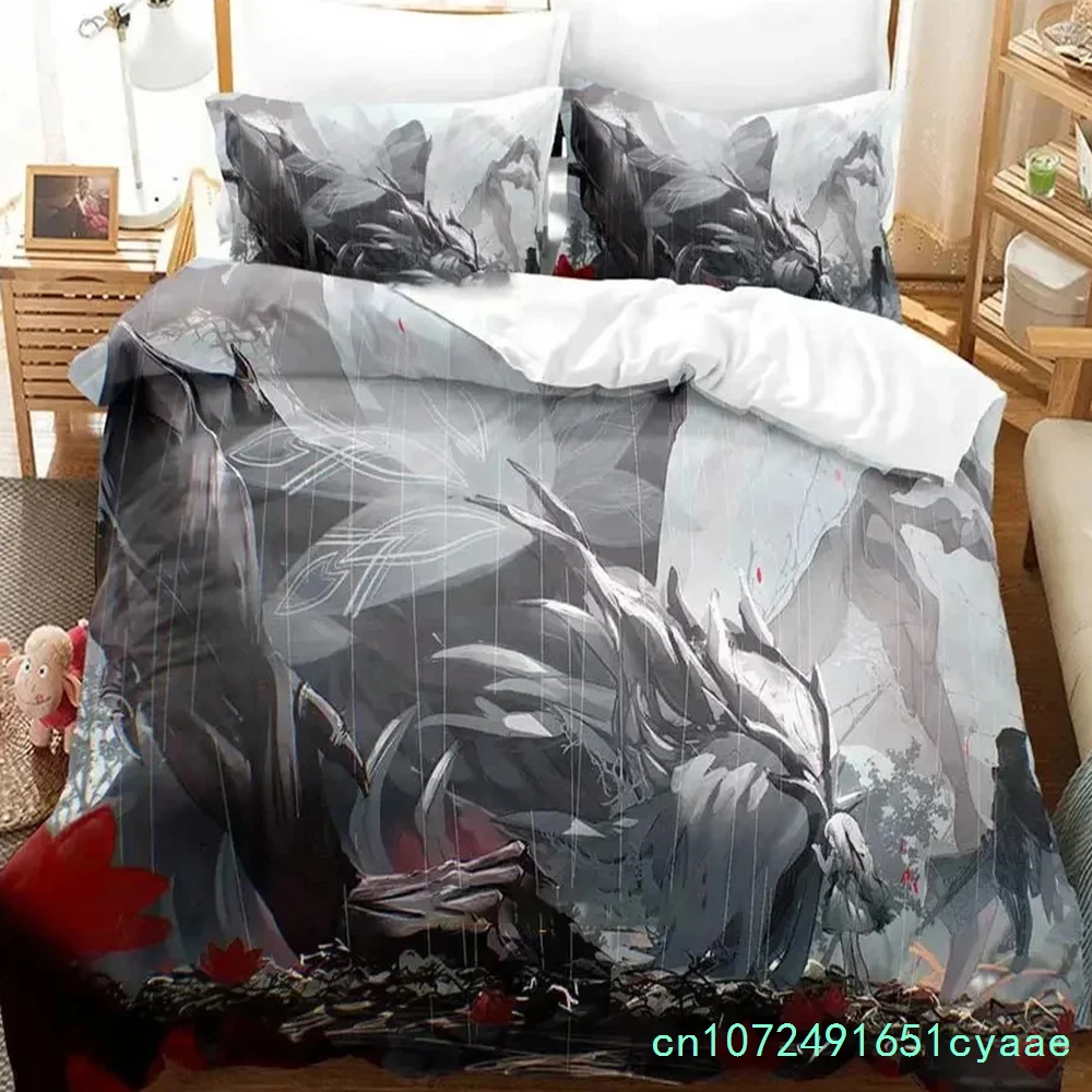 Ender Lilies Quietus Of The Knights Bedding Set 3D Printed Suitable For Bedroom Duvet Cover Set With Pillowcases Home Textile