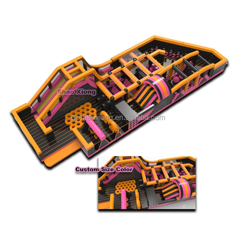 New Giant Inflatable Theme Park Fun City Commercial Kids Inflatable Obstacle Course Outdoor Trampoline Playground Soft Play Park
