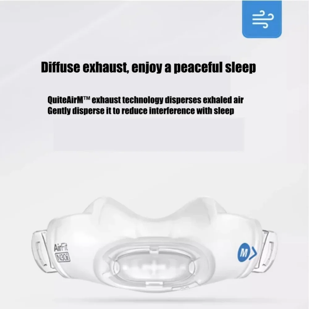 Resmed AirFit N30i CPAP Nasal Mask for Sleep Apnea Anti Snoring Medium Frame with Strap And Frame Pad Sizes S/M/SW - view 6