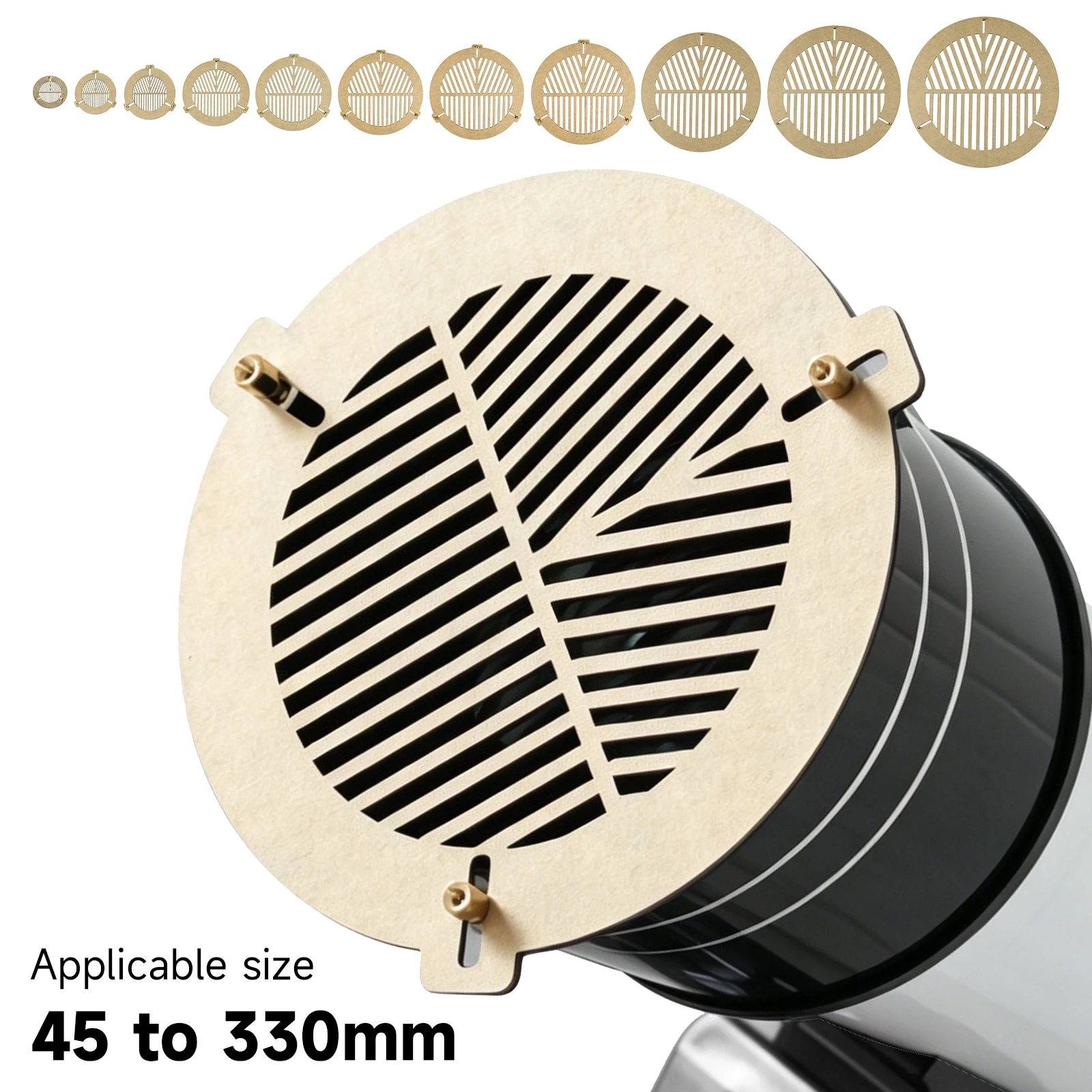 45 to 330mm Bahtinov Focusing Mask for Telescopes Tube Outer Diameter With Brass Screws Achieve Quicker Focus