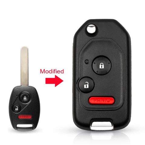 Складной кнопочный ключ KEYYOU 2/3/4 для Honda Accord CRV Pilot 2007 2008 2009 2010 2011 2012 2013