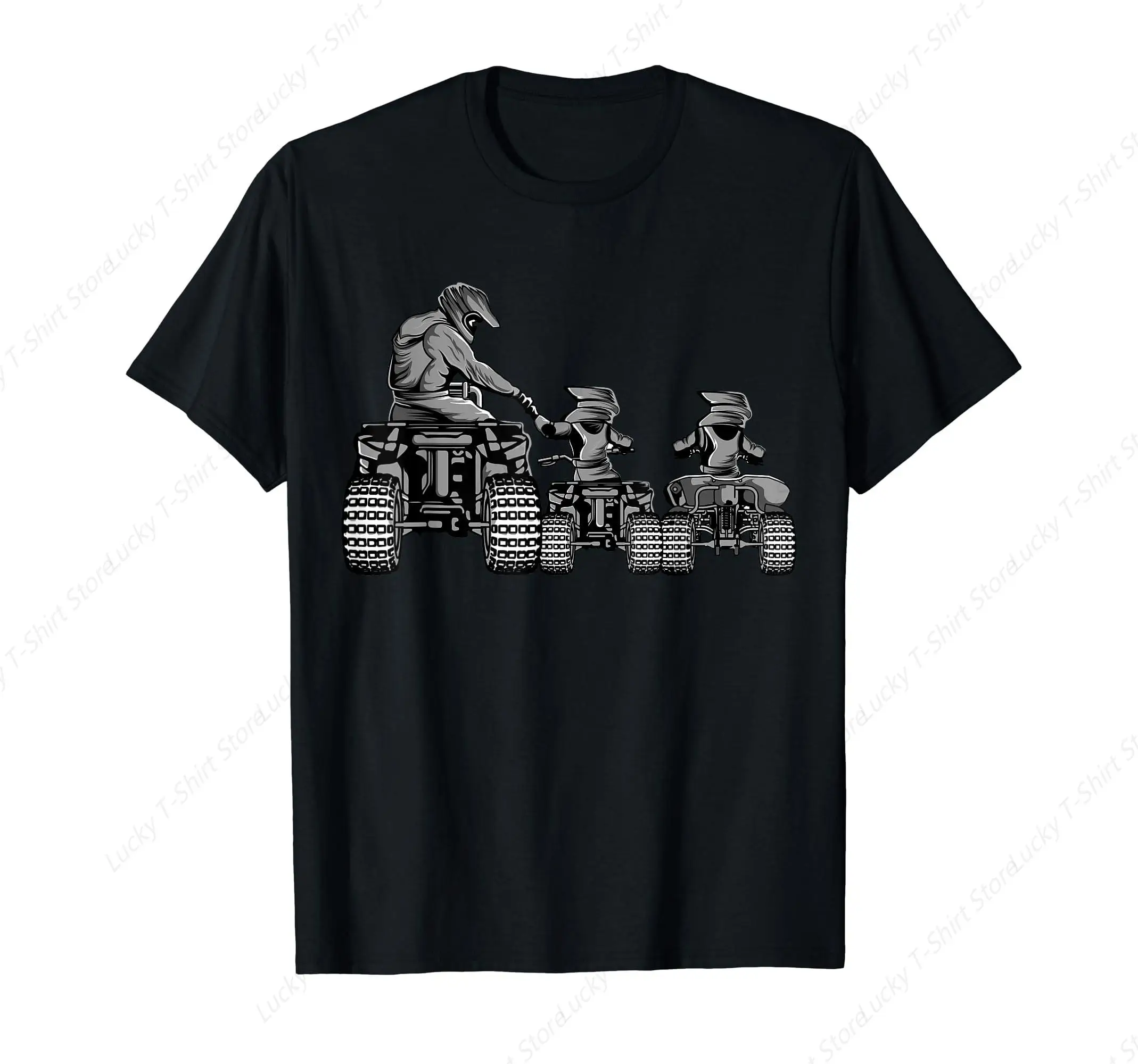 Quad Bike Father and Son Four Wheeler ATV Gift T-Shirt